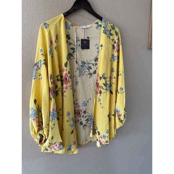 Oversized floral print cocoon sleeve cardigan - Picture 5 of 7